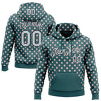 Custom Stitched Midnight Green Silver-Black 3D Pattern Design Baseball Game Day Philadelphia Inspired Sports Pullover Sweatshirt Hoodie