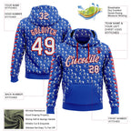 Custom Stitched Thunder Blue White-Red 3D Pattern Design Baseball Game Day Buffalo Inspired Sports Pullover Sweatshirt Hoodie