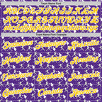 Custom Stitched Purple Yellow Red-White 3D Pattern Design Baseball Game Day Minnesota Inspired Sports Pullover Sweatshirt Hoodie