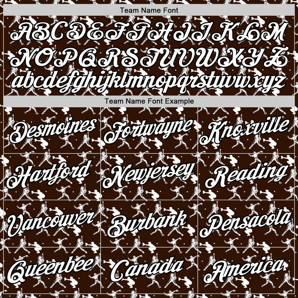 Custom Stitched Brown White Red-Black 3D Pattern Design Baseball Game Day Cleveland Inspired Sports Pullover Sweatshirt Hoodie