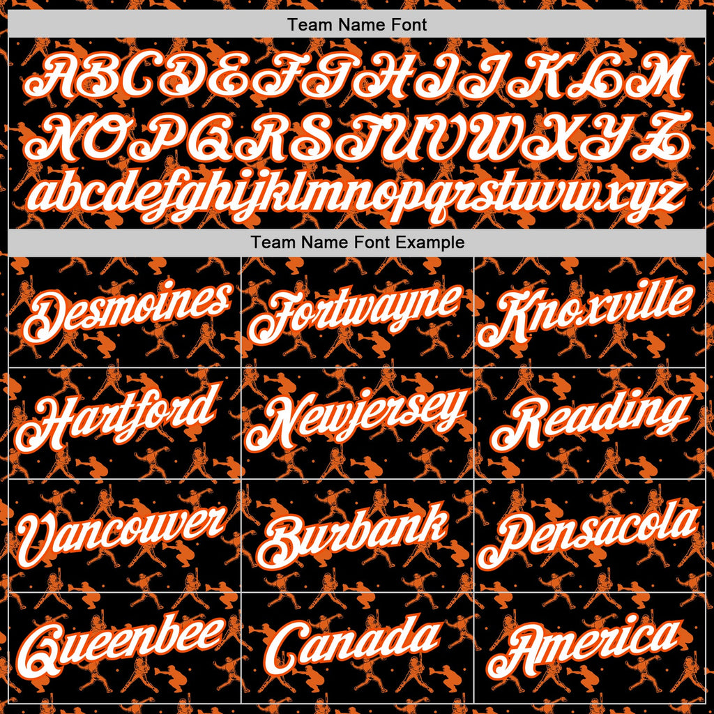 Custom Stitched Black White Orange-Red 3D Pattern Design Baseball Game Day Cincinnati Inspired Sports Pullover Sweatshirt Hoodie