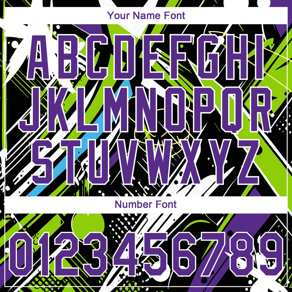 Custom Stitched Graffiti Pattern Purple-White 3D Abstract Splatter Sports Pullover Sweatshirt Hoodie