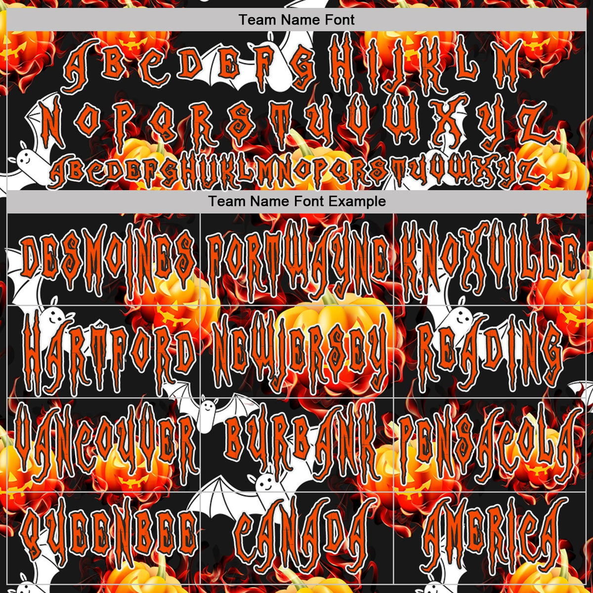 Custom Black Orange-White Halloween Flaming Pumpkins Pullover Sweatshirt Hoodie