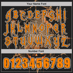 Custom Black Bay Orange-White Spooky Halloween Spider Web Ande Pumpkin Pullover Sweatshirt Hoodie