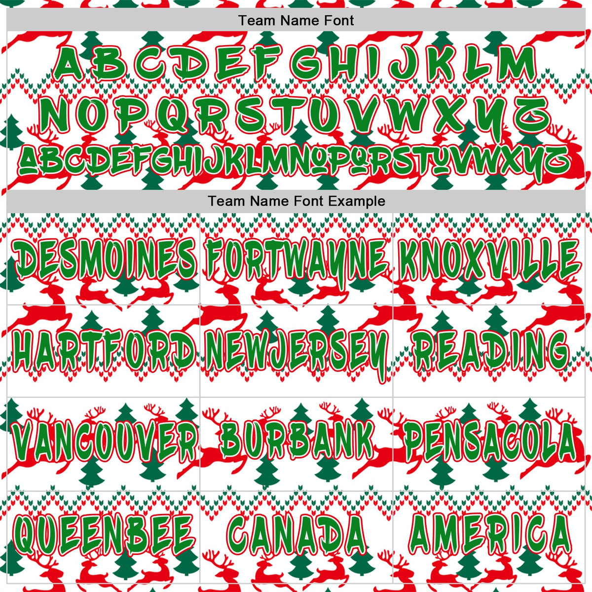 Custom White Grass Green-Fire Red Christmas Tree Fair Isle Reindeer Pullover Sweatshirt Hoodie