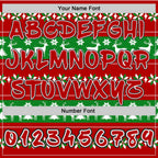 Custom Red Grass Green White-Black Christmas Tree Fair Isle Reindeer Pullover Sweatshirt Hoodie