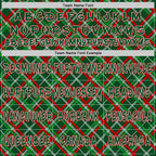 Custom Green Red-White Christmas Plaid Checkered Pattern Pullover Sweatshirt Hoodie