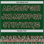 Custom Green White Red-Black Christmas Tree Fair Isle Reindeer Pullover Sweatshirt Hoodie