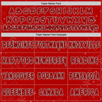 Custom Red Black-White Christmas Snowflakes Pullover Sweatshirt Hoodie