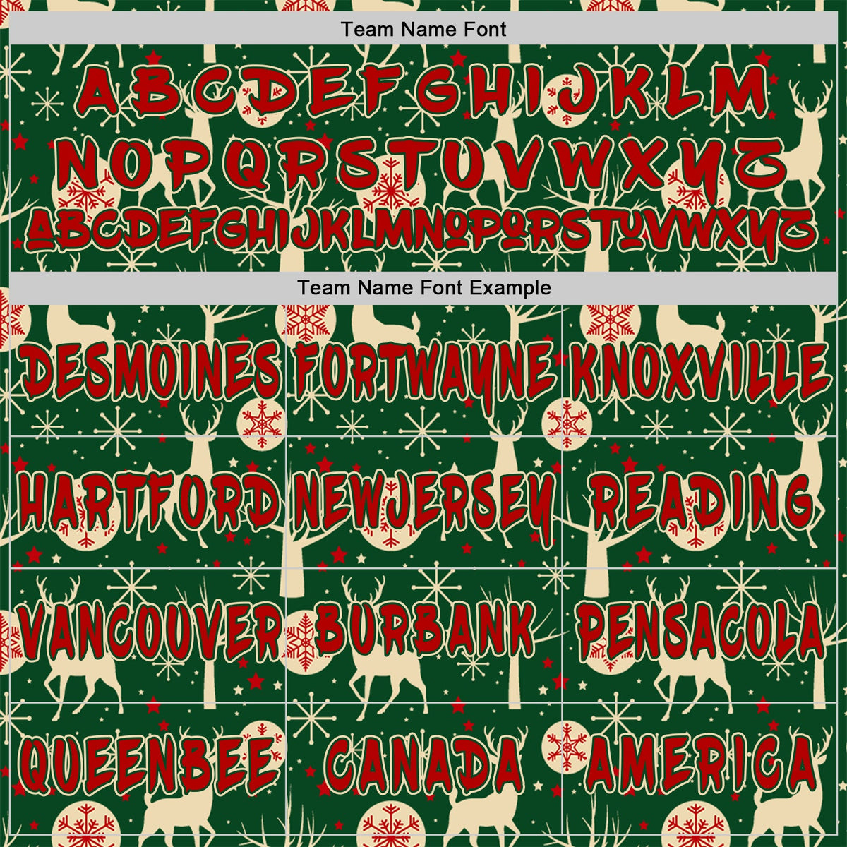 Custom Green Red-Cream Ugly Christmas Sweater Reindeer Pullover Sweatshirt Hoodie