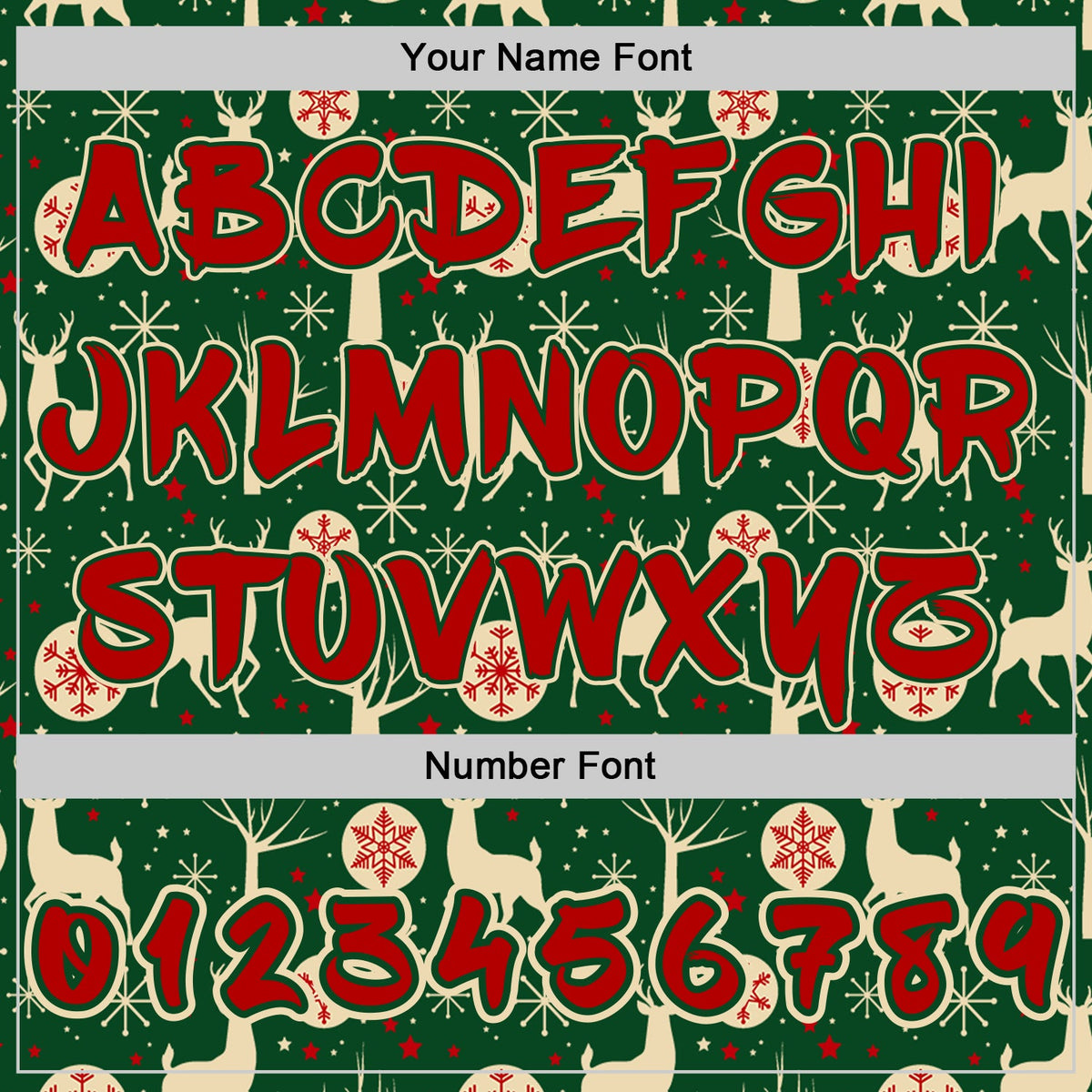 Custom Green Red-Cream Ugly Christmas Sweater Reindeer Pullover Sweatshirt Hoodie