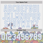 Custom Stitched White-Light Blue Magic Mushrooms Psychedelic Hallucination 3D Pattern Pullover Sweatshirt Hoodie