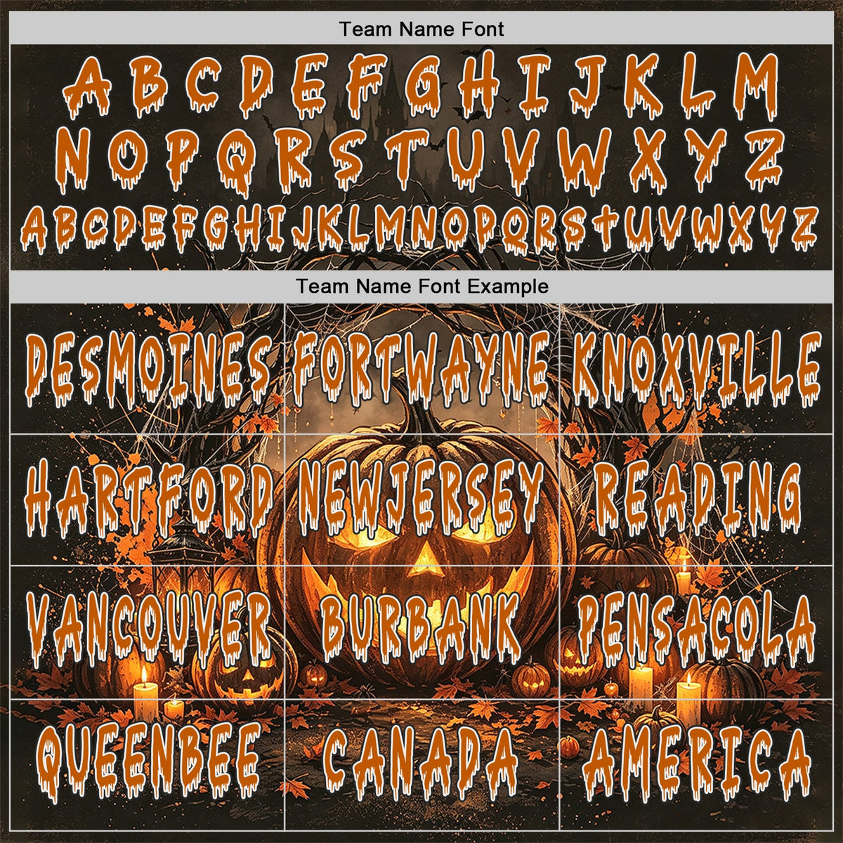 Custom Black Texas Orange-White Spooky Halloween Pumpkin Patch Pullover Sweatshirt Hoodie
