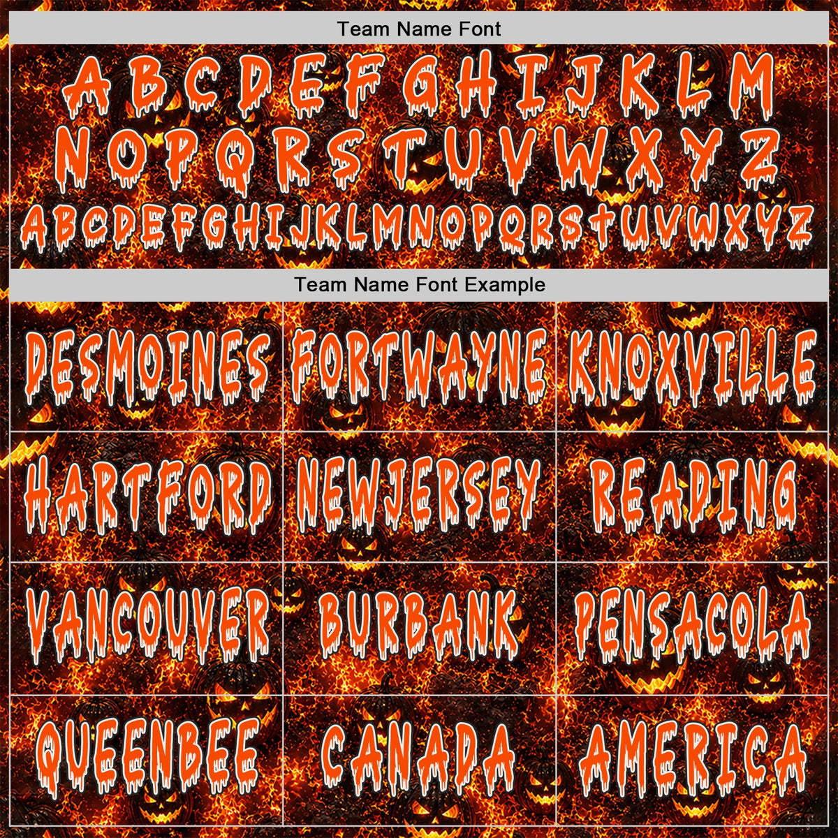 Custom Black Orange-White Halloween Flaming Pumpkins Pullover Sweatshirt Hoodie