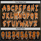 Custom Black Texas Orange-White Halloween Scary Scarecrow Pullover Sweatshirt Hoodie