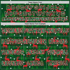 Custom  Green White-Fire Red Christmas Reindeer & Pine Forest Pullover Sweatshirt Hoodie