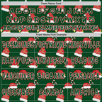 Custom  Green White-Red Christmas Santa Claus Hats Pullover Sweatshirt Hoodie