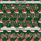Custom  Green White-Red Christmas Santa Claus Hats Pullover Sweatshirt Hoodie