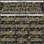 Custom  Black Old Gold-White Christmas Golden Reindeer & Snowflakes Pullover Sweatshirt Hoodie
