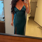 The Sophia Satin Maxi Dress Teal