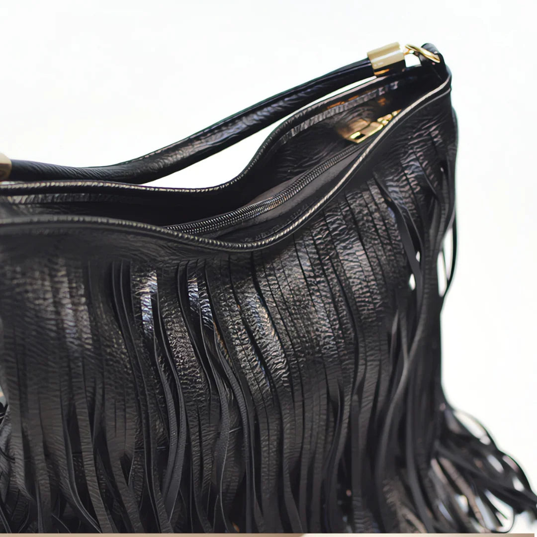 Vioraia Edina Tassel Crossbody Bag