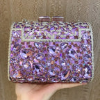Vioraia Tiffany Crystals Clutch Bag