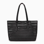 Vioraia Ayla Openwork Tote Bag
