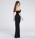 Tamara Off-The-Shoulder Mermaid Glitter Formal Dress