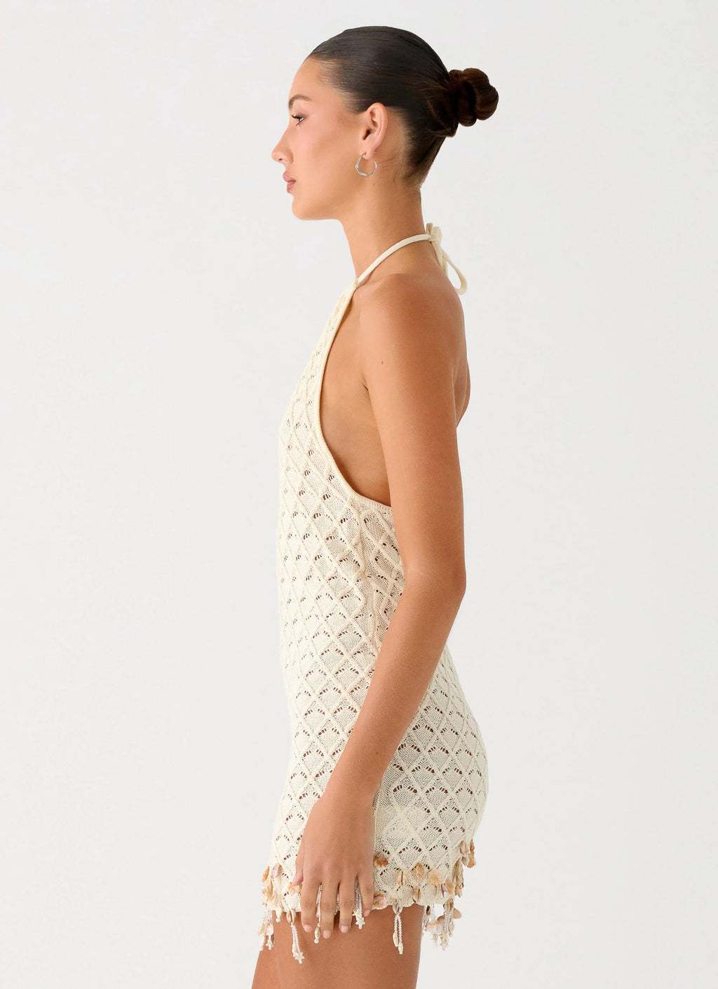 Shaeson Beaded Mini Dress - Ivory