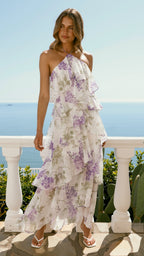 Soho Maxi Dress - Lilac Floral