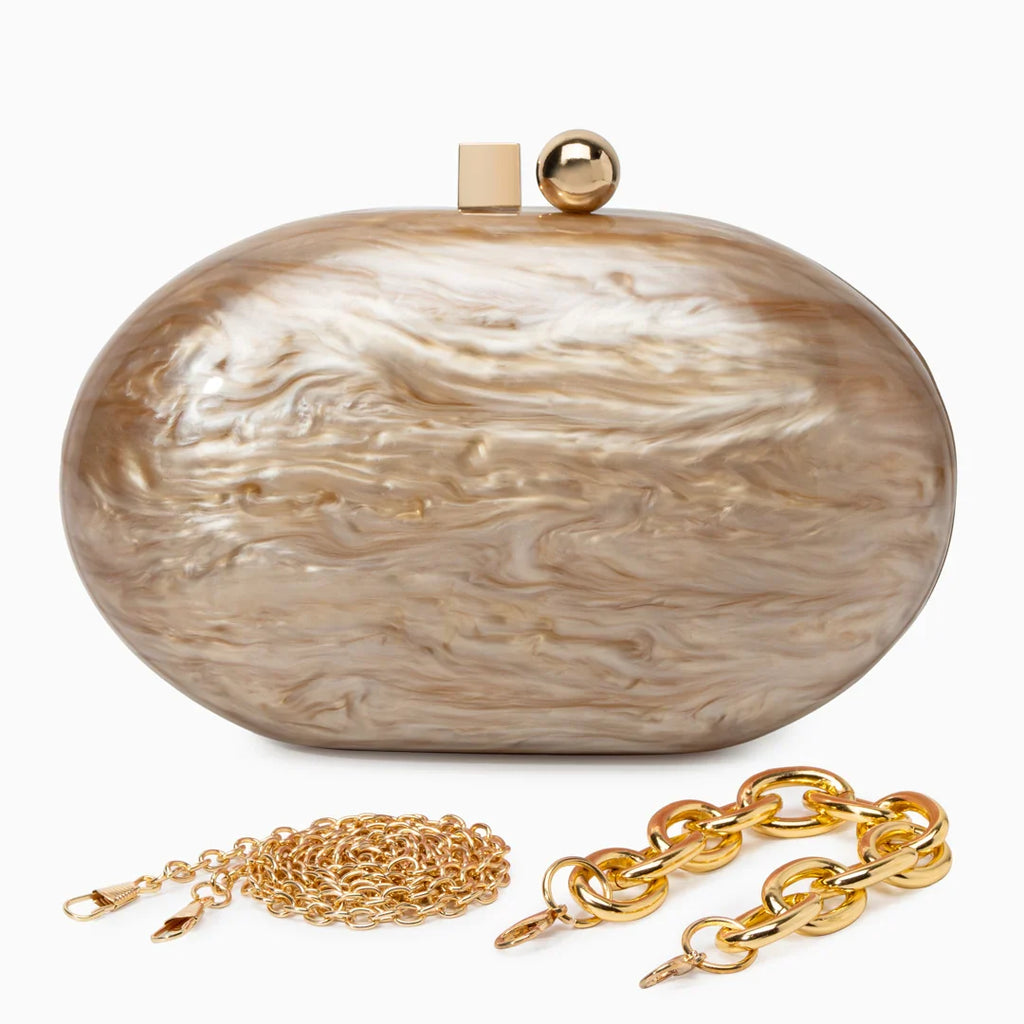 Vioraia Skylynn Acrylic Clutch Bag