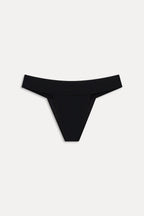 Nick Cheeky Ribbed Bikini Bottom - Black