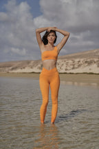One-shoulder Laser Cut Sports Bra