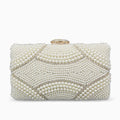 Vioraia Violeta Pearl Clutch Bag