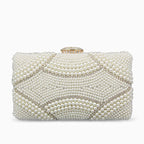 Vioraia Violeta Pearl Clutch Bag