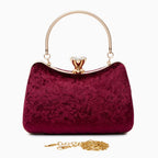 Vioraia (CS) Velvet Flask Clutch Bag