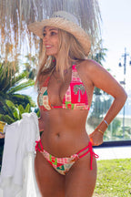 Tropical Fantasy Patchwork Bikini Set