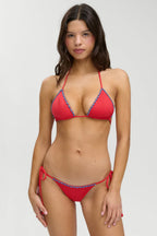 Nick Beaded Triangle Bikini Top - Havana