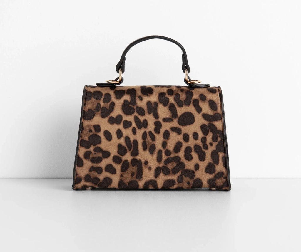 Saffiano Turnlock Top Handle Bag