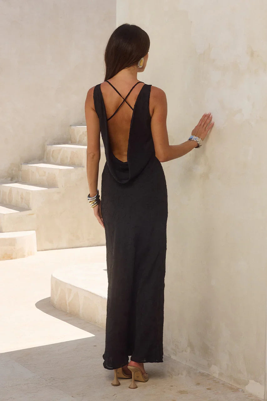 AMARNA MAXI DRESS - BLACK