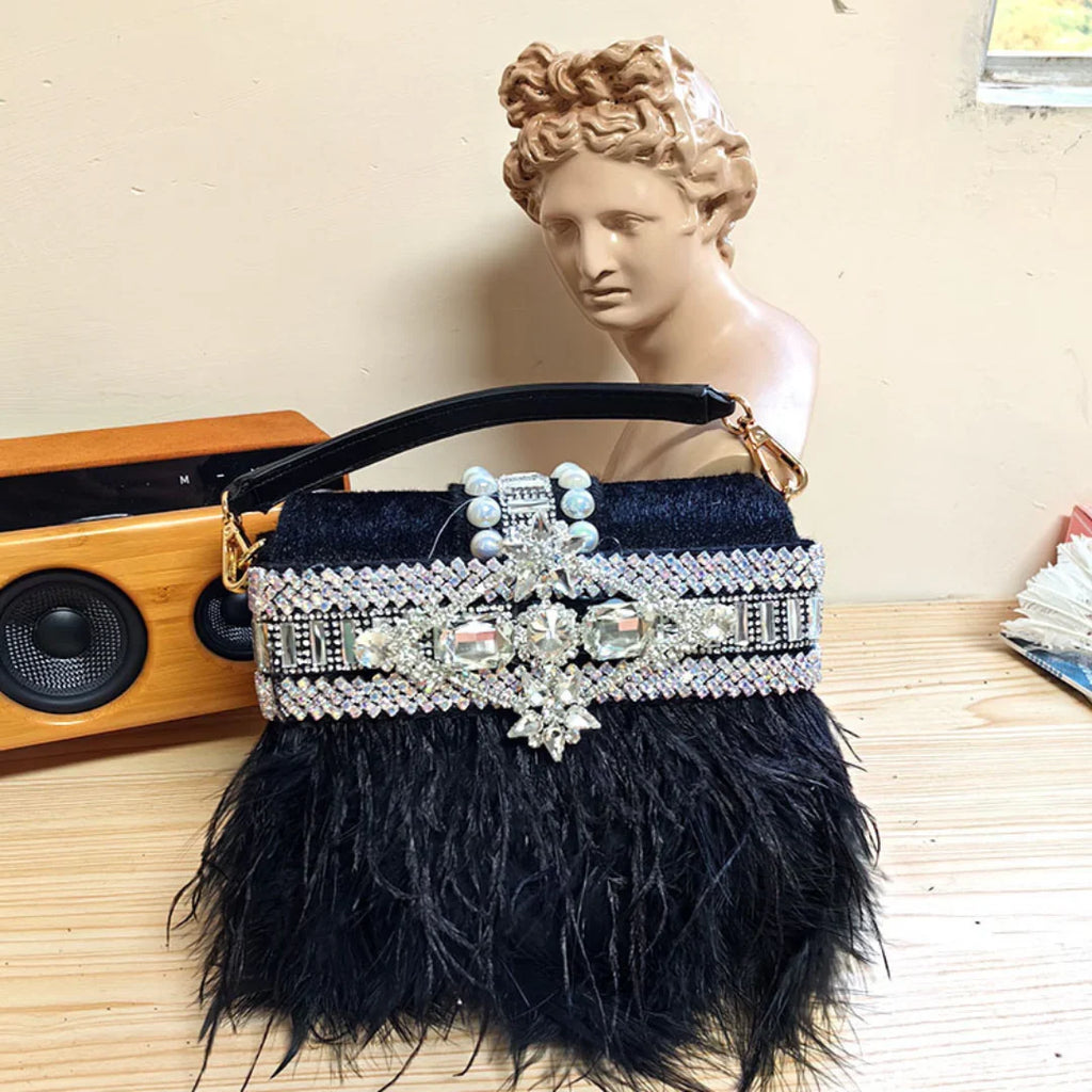 Vioraia Velora Feather Handbag