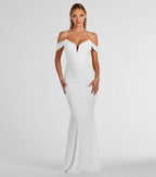 Charlene Formal Faux Pearl Mesh Mermaid Dress