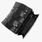 Vioraia Crocodile Pattern Crossbody Bag