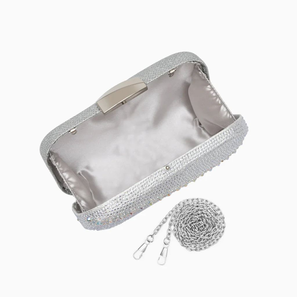 Vioraia Emerald Glitz Clutch Bag