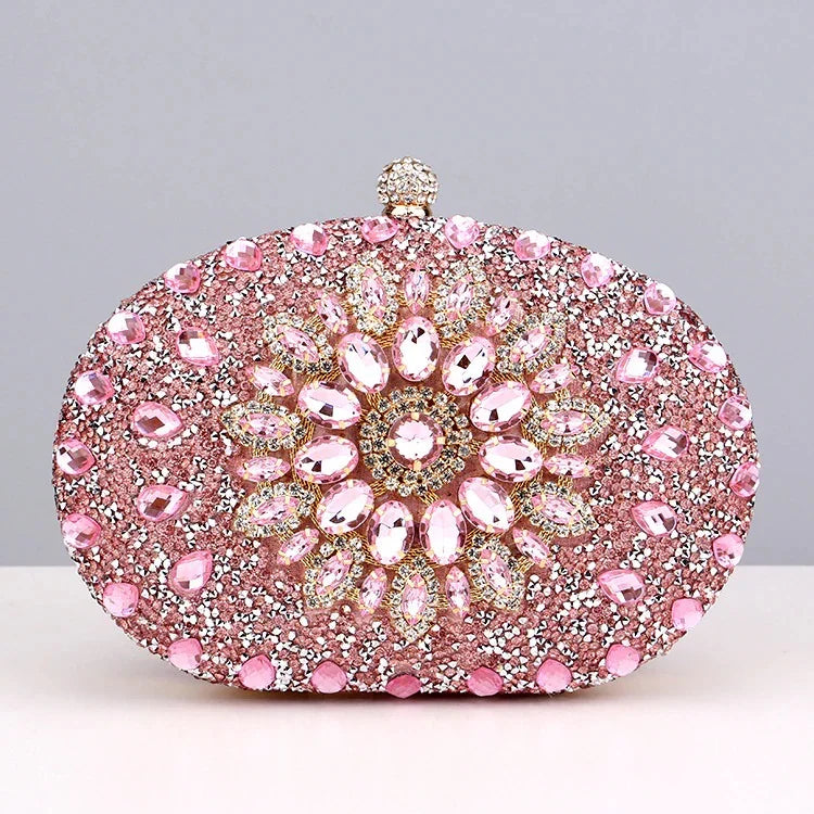 Vioraia Meghan Diamond Encrusted Clutch Bag