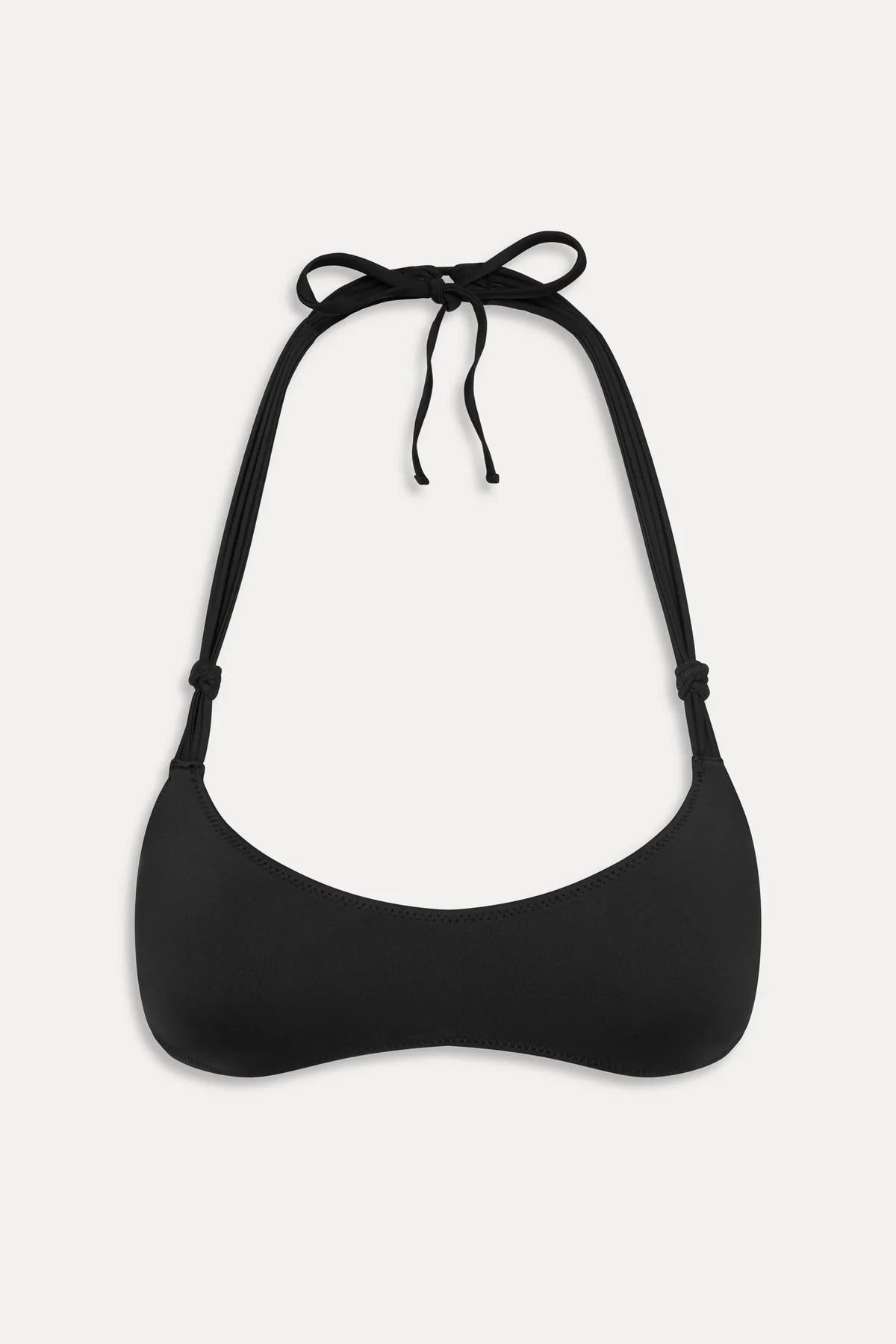x JENNIE Hana Halter Bikini Top - Black