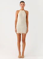 Shaeson Beaded Mini Dress - Ivory