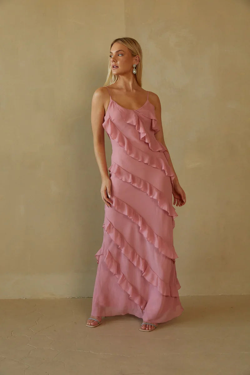 Elizabeth Tiered Ruffle Maxi Dress