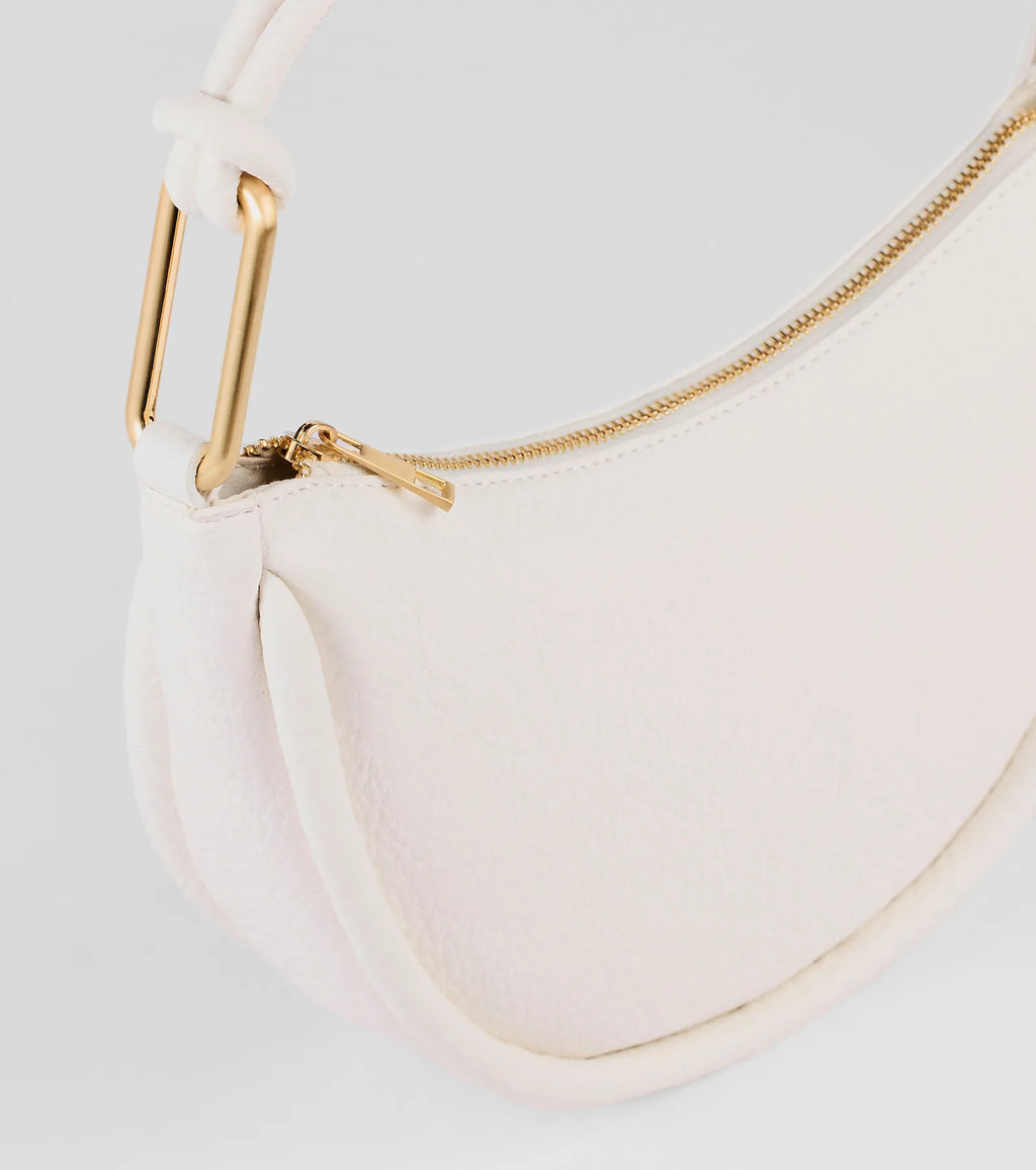 Effortless Chic Faux Leather Shoulder Bag