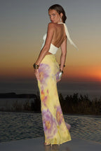 ALEXIS HALTER CUT OUT MAXI DRESS - SURI YELLOW